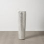 Jarrón Blanco Fibra de Vidrio Decoración 30 X 30 X 109,50 cm