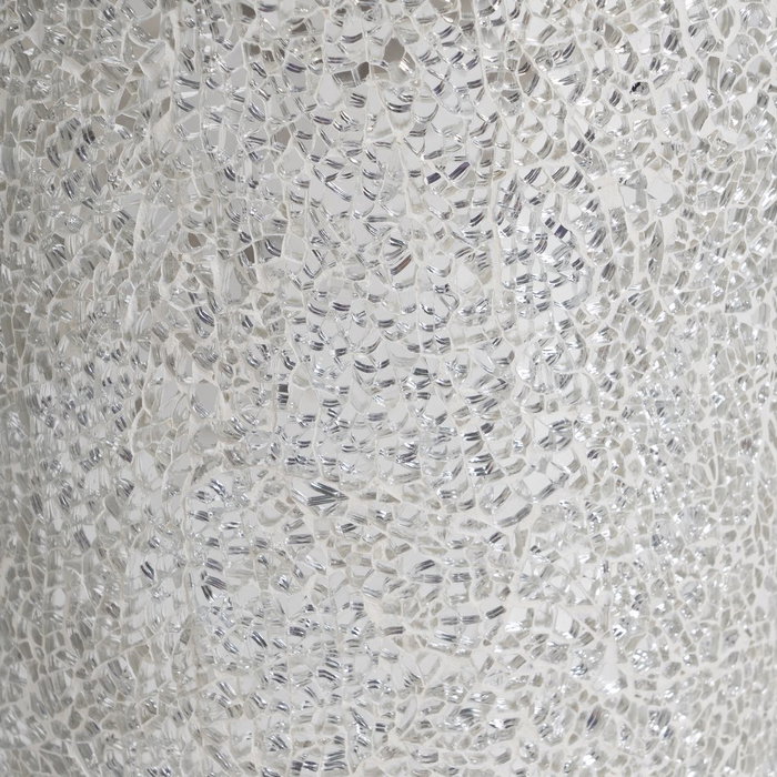 Jarrón Blanco Fibra de Vidrio Decoración 30 X 30 X 109,50 cm