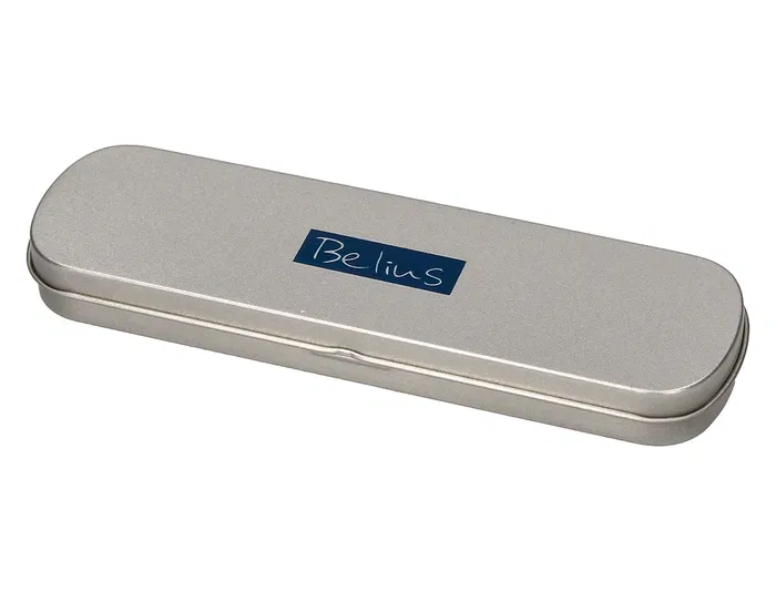 Belius Boligrafo Multifuncion 3 en 1 Zurich Cuerpo Plateado Tinta Negra y Roja Portaminas 0.5 mm en Estuche