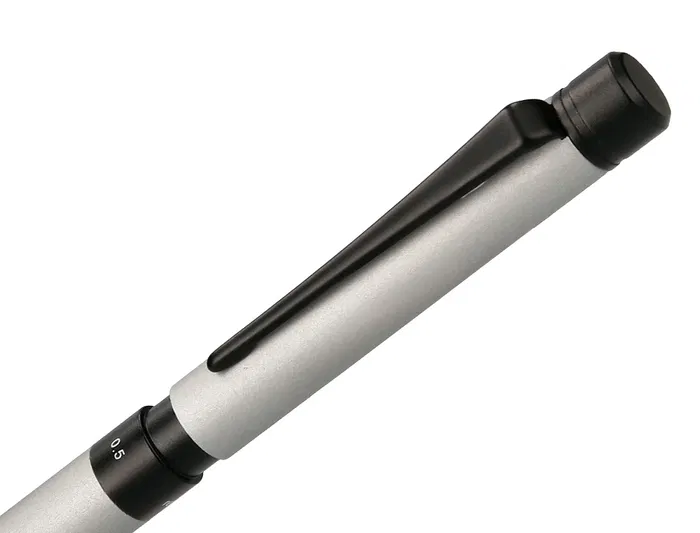 Belius Boligrafo Multifuncion 3 en 1 Zurich Cuerpo Plateado Tinta Negra y Roja Portaminas 0.5 mm en Estuche