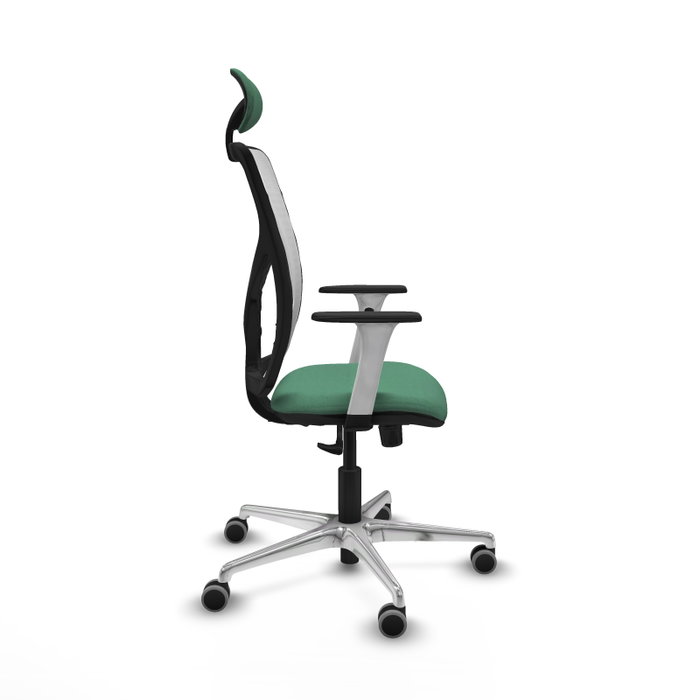 PIQUERAS Y CRESPO Silla de oficina Motilla con mecanismo Sincro, Verde esmeralda y Blanco PIQUERAS Y CRESPO Silla de oficina Motilla con mecanismo Sincro, Verde esmeralda y Blanco