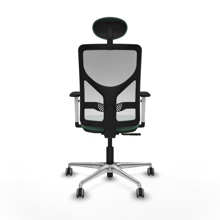 PIQUERAS Y CRESPO Silla de oficina Motilla con mecanismo Sincro, Verde esmeralda y Blanco PIQUERAS Y CRESPO Silla de oficina Motilla con mecanismo Sincro, Verde esmeralda y Blanco