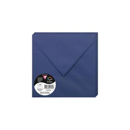 Sobre Clairefontaine Pollen 165X165 120G Azul Noche Paquete De 20
