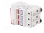 DF ELECTRIC Portafusibles PMX de 3 polos para raíl DIN