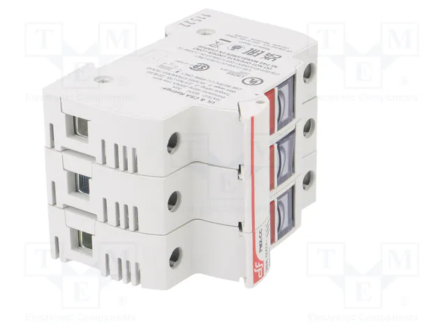 DF ELECTRIC Portafusibles PMX de 3 polos para raíl DIN