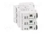 DF ELECTRIC Portafusibles PMX de 3 polos para raíl DIN