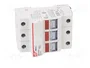 DF ELECTRIC Portafusibles PMX de 3 polos para raíl DIN