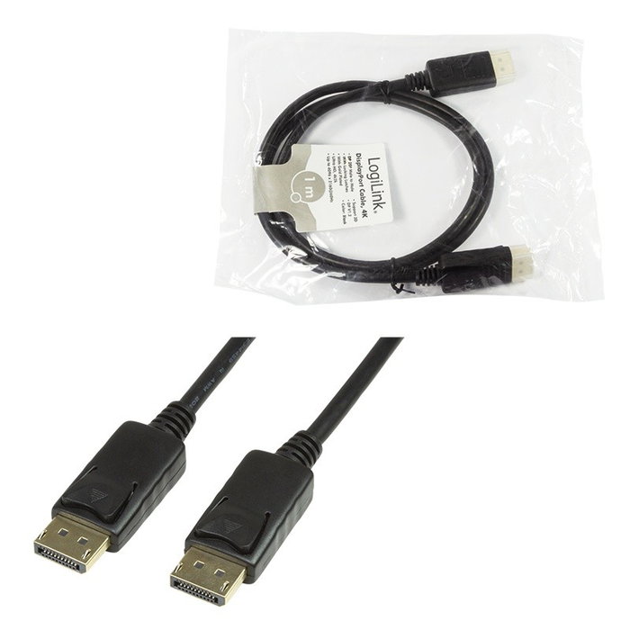 LogiLink Cable DisplayPort DP/M a DP/M 4K/60 Hz 5m