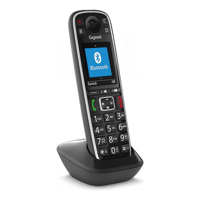 Gigaset E720HX Teléfono DECT/Analógico Inalámbrico con Manos Libres, Identificador de Llamadas, SMS y Color Negro Gigaset E720HX Teléfono DECT/Analógico Inalámbrico con Manos Libres, Identificador de Llamadas, SMS y Color Negro