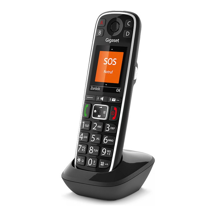 Gigaset E720HX Teléfono DECT/Analógico Inalámbrico con Manos Libres, Identificador de Llamadas, SMS y Color Negro Gigaset E720HX Teléfono DECT/Analógico Inalámbrico con Manos Libres, Identificador de Llamadas, SMS y Color Negro