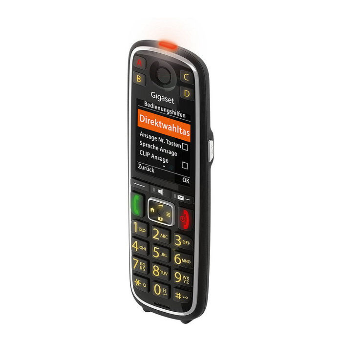 Gigaset E720HX Teléfono DECT/Analógico Inalámbrico con Manos Libres, Identificador de Llamadas, SMS y Color Negro Gigaset E720HX Teléfono DECT/Analógico Inalámbrico con Manos Libres, Identificador de Llamadas, SMS y Color Negro