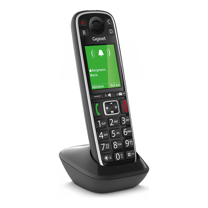 Gigaset E720HX Teléfono DECT/Analógico Inalámbrico con Manos Libres, Identificador de Llamadas, SMS y Color Negro Gigaset E720HX Teléfono DECT/Analógico Inalámbrico con Manos Libres, Identificador de Llamadas, SMS y Color Negro