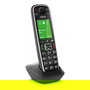 Gigaset E720HX Teléfono DECT/Analógico Inalámbrico con Manos Libres, Identificador de Llamadas, SMS y Color Negro