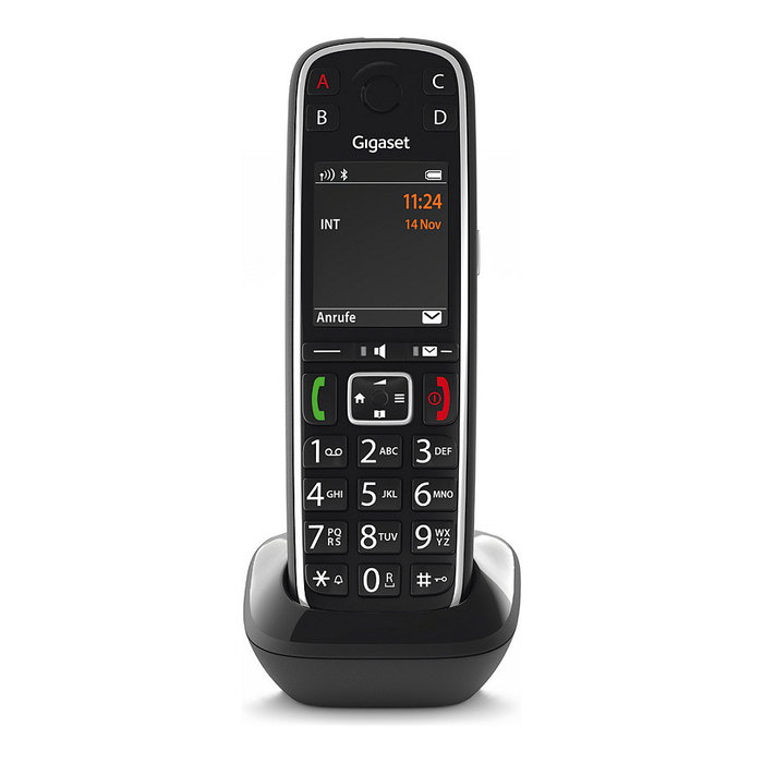 Gigaset E720HX Teléfono DECT/Analógico Inalámbrico con Manos Libres, Identificador de Llamadas, SMS y Color Negro Gigaset E720HX Teléfono DECT/Analógico Inalámbrico con Manos Libres, Identificador de Llamadas, SMS y Color Negro
