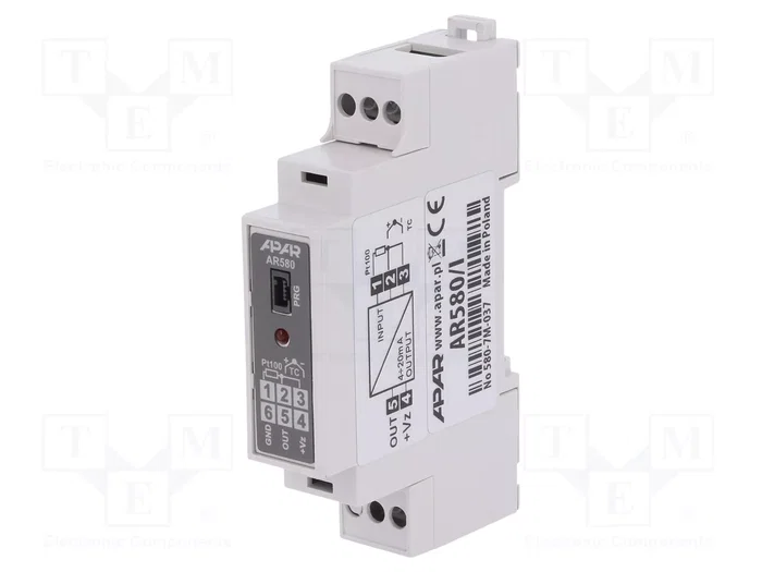 APAR Transductor de temperatura AR580/I con 1 canal APAR Transductor de temperatura AR580/I con 1 canal