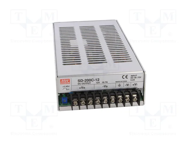 MEAN WELL SD-200C-12 Convertidor DC/DC 12VDC 200,4W MEAN WELL SD-200C-12 Convertidor DC/DC 12VDC 200,4W
