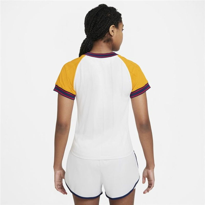 Camiseta de Manga Corta Mujer Nike Court Dri-Fit Slam Blanco L Camiseta de Manga Corta Mujer Nike Court Dri-Fit Slam Blanco L