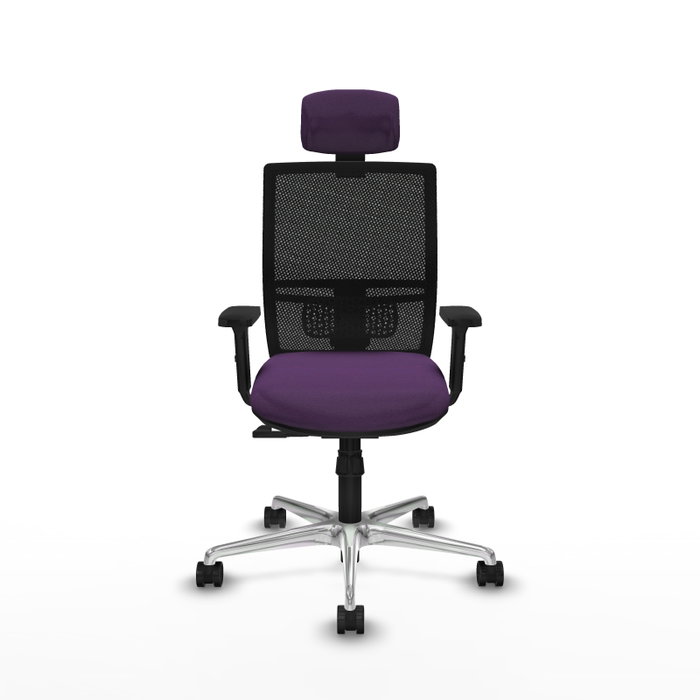 PIQUERAS Y CRESPO Silla de oficina Yunquera con mecanismo Sincro, Morado y Negro PIQUERAS Y CRESPO Silla de oficina Yunquera con mecanismo Sincro, Morado y Negro