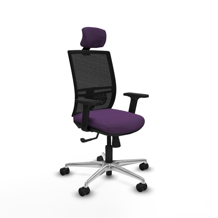PIQUERAS Y CRESPO Silla de oficina Yunquera con mecanismo Sincro, Morado y Negro PIQUERAS Y CRESPO Silla de oficina Yunquera con mecanismo Sincro, Morado y Negro