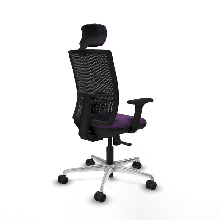 PIQUERAS Y CRESPO Silla de oficina Yunquera con mecanismo Sincro, Morado y Negro PIQUERAS Y CRESPO Silla de oficina Yunquera con mecanismo Sincro, Morado y Negro