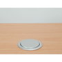 Equip Regleta Pop-up para Mesa con 3 Tomas y 2 Puertos USB en Aluminio