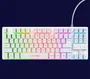 Trust GXT 833W Thado Teclado Gaming TKL Tenkeyless 87 Teclas USB Retroiluminación LED RGB Multicolor Blanco QWERTY Español