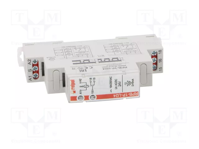RELPOL RPB-1P-U24 Relé de instalación biestable 24V AC/DC