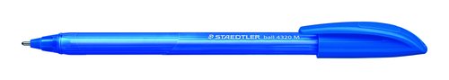 Staedtler Bolígrafo Ball 4320 M 1,0mm Triangular Azul Caja 10 ud