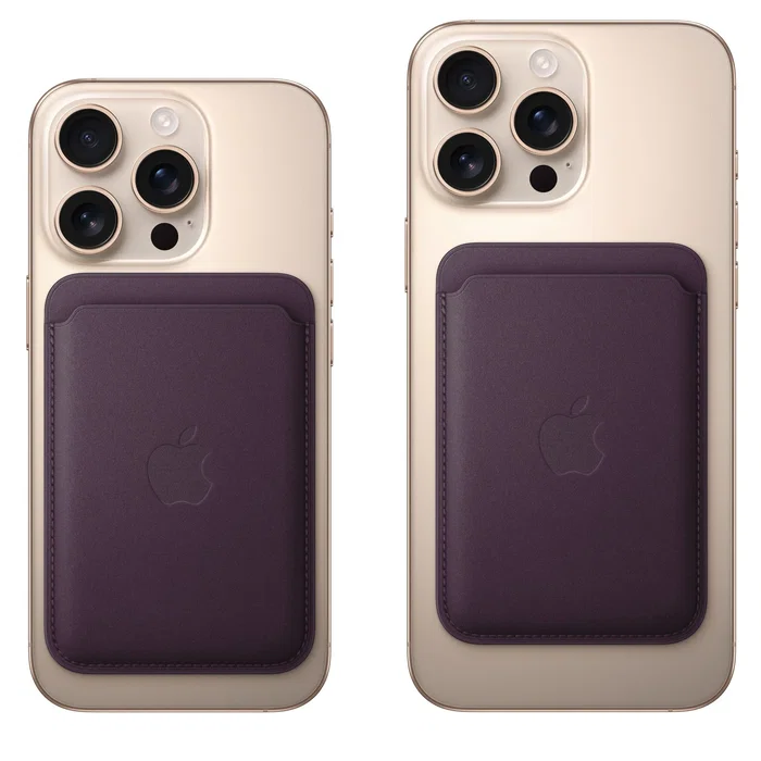 Apple Cartera MagSafe de tejido fino FineWoven compatible con iPhone 14 a 16, Blackberry