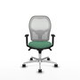 PIQUERAS Y CRESPO Silla de oficina Jorquera Verde esmeralda y Blanco