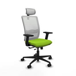 PIQUERAS Y CRESPO Silla de oficina Haches Pistacho y Blanco