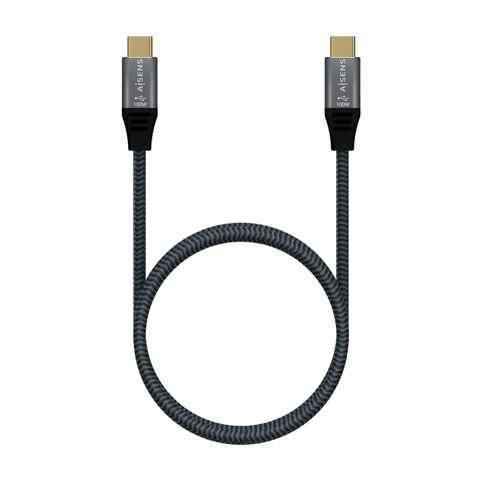 Aisens Cable USB 3.2 Gen2x2 de 2m, 100W, 20Gbps, Gris
