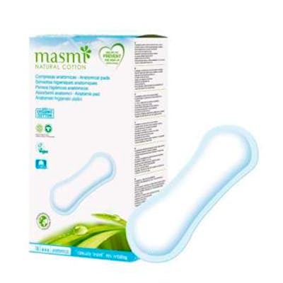 MASMI Compresas Anatomicas 16Ud. Algodón Ecológico Certificado MASMI Compresas Anatomicas 16Ud. Algodón Ecológico Certificado