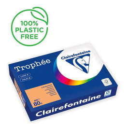 Papel De Color A4 Clairefontaine Trophee 80G 500H Pastel Clementina