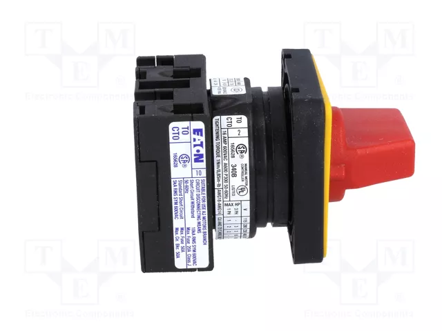 EATON ELECTRIC Interruptor de levas de emergencia T0-1-102/E-RT 20A 2 posiciones