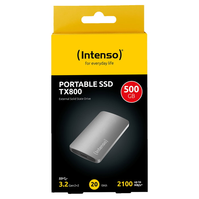 Intenso TX800 SSD Externo 500 GB USB-C Antracita Intenso TX800 SSD Externo 500 GB USB-C Antracita