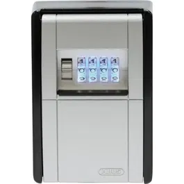 Abus 787 LED BIG KeyGarage B Caja de llaves de pared - Almacenamiento para hasta 38 llaves con esferas iluminadas y protección contra la intemperie