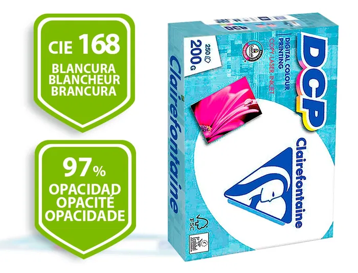 Clairefontaine Papel Multifuncion Din A4 200 gr Paquete 250 Hojas
