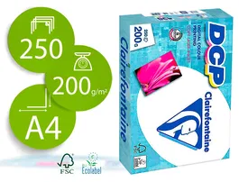 Clairefontaine Papel Multifuncion Din A4 200 gr Paquete 250 Hojas