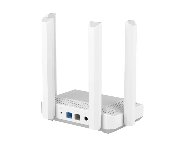 Keenetic Challenger KN-3910 Router inalámbrico Mesh Wi-Fi 6 AX3000 con 2 Puertos Ethernet 2.5 Gigabit, Doble Banda (2.4GHz/5GHz), Gris y Blanco
