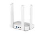 Keenetic Challenger KN-3910 Router inalámbrico Mesh Wi-Fi 6 AX3000 con 2 Puertos Ethernet 2.5 Gigabit, Doble Banda (2.4GHz/5GHz), Gris y Blanco