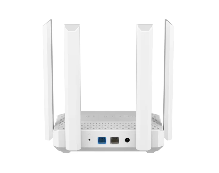 Keenetic Challenger KN-3910 Router inalámbrico Mesh Wi-Fi 6 AX3000 con 2 Puertos Ethernet 2.5 Gigabit, Doble Banda (2.4GHz/5GHz), Gris y Blanco