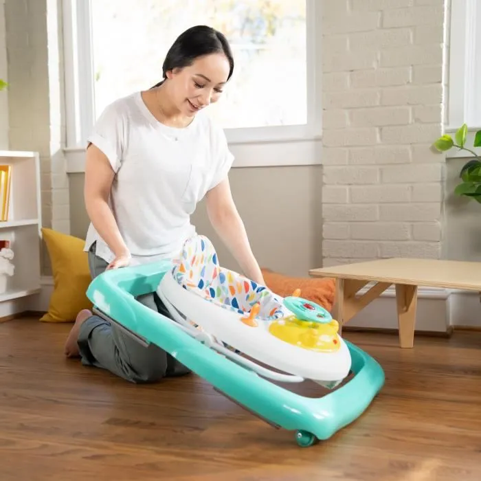 Bright Starts BRI17150 Andador para Bebé 2 en 1 Convertible y Plegable, con Luces, Sonidos, Música, Actividades Extraíbles y Altura Ajustable Bright Starts BRI17150 Andador para Bebé 2 en 1 Convertible y Plegable, con Luces, Sonidos, Música, Actividades Extraíbles y Altura Ajustable