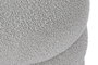 DKD Home Decor Reposapiés de Poliéster Borreguito Pack de 2 (Blanco/Gris)