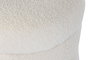 DKD Home Decor Reposapiés de Poliéster Borreguito Pack de 2 (Blanco/Gris)