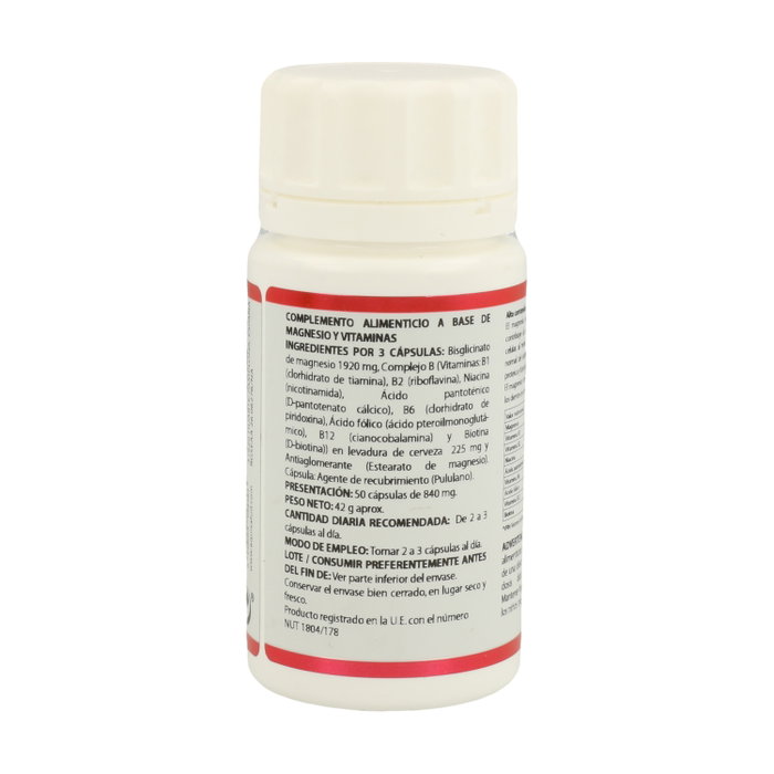 Equisalud Holomega Magnesio Bisglicinato con Vitaminas Complejo B, 50 cápsulas Equisalud Holomega Magnesio Bisglicinato con Vitaminas Complejo B, 50 cápsulas