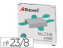 Rexel Grapas 23/8 Acero Caja de 1000 Unidades para Grapadoras de Bricolaje y Uso Intensivo