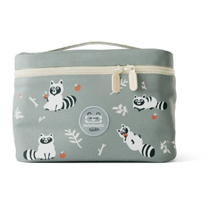 Monbento Bolsa Térmica Nevera Infantil Frosty 5L con Diseño Mapache Raccoon - AACBE69526 - Para Almuerzos Escolares y Comidas