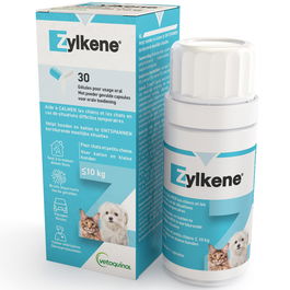 Vetoquinol Zylkene 75mg 30 cápsulas para Perros y Gatos ayuda a estabilizar el comportamiento y manejar el estrés