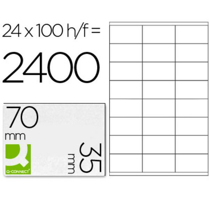 Q-connect Etiqueta adhesiva KF10645 70x35 mm DIN A4